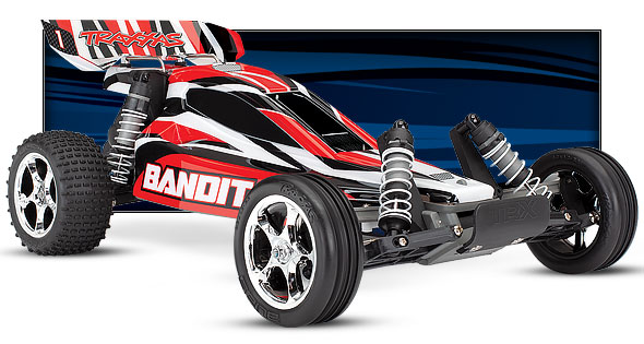 traxxas bandit xl red